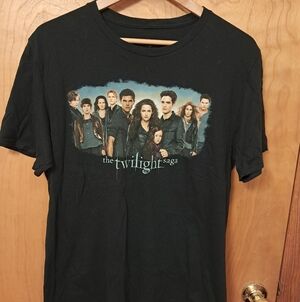 The Twilight Saga Black Graphic Movie T-Shirt
